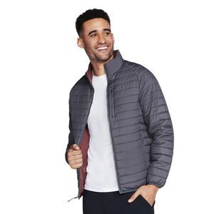 Skechers Mens Go Shield Altitude Reversible Jacket / Black/Charcoal
